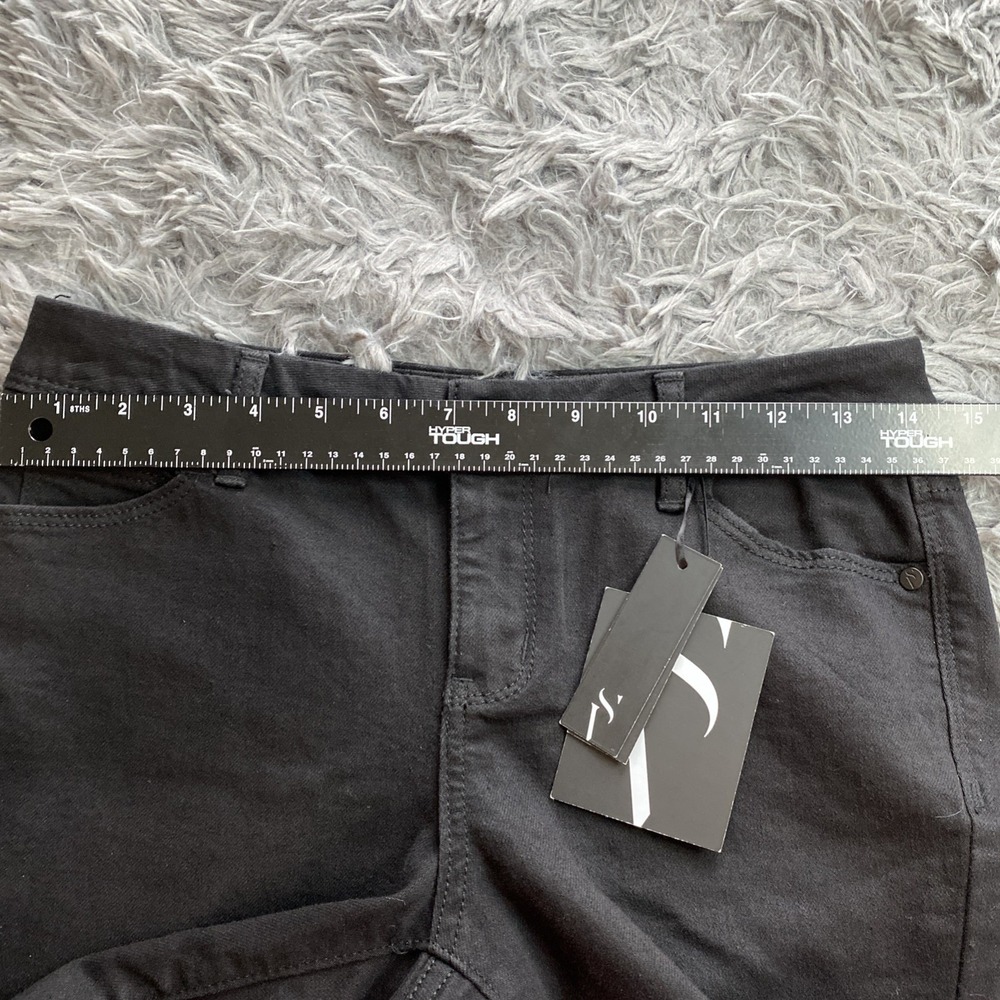 New Simply Vera Women's Sz 6P Wang Denim Skinny Mid Rise Stretch Jeans Black - Picture 3 of 11
